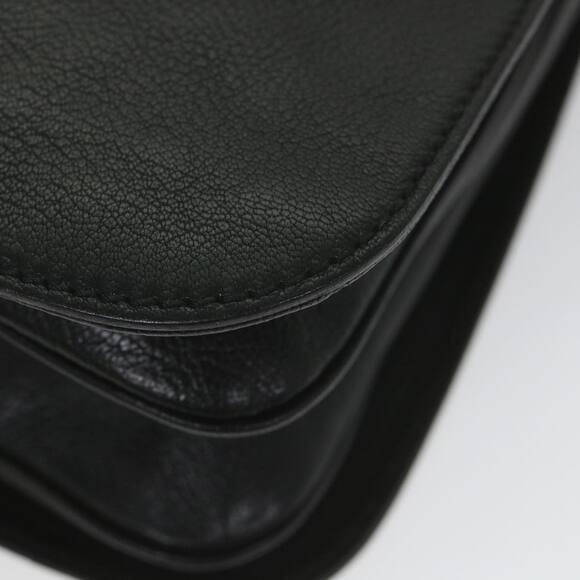 GUCCI Interlocking Shoulder Bag Leather Black - Picture 15 of 16